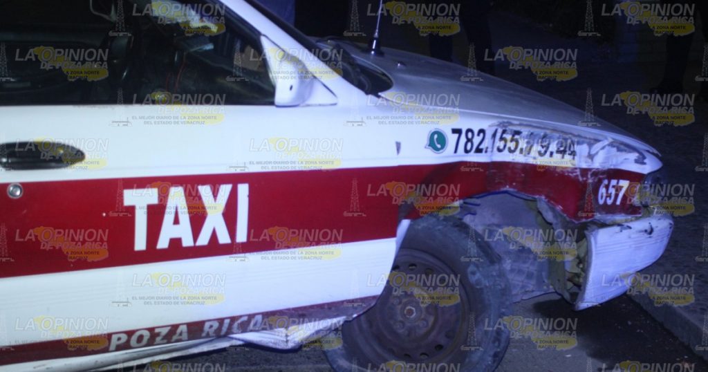 Taxista se durmió al volante