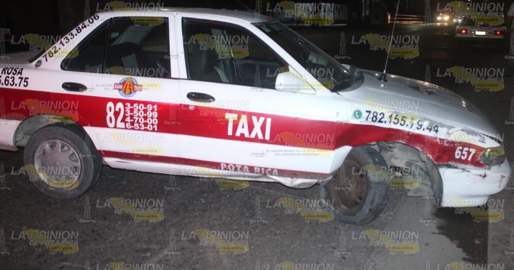 Taxista se durmió al volante