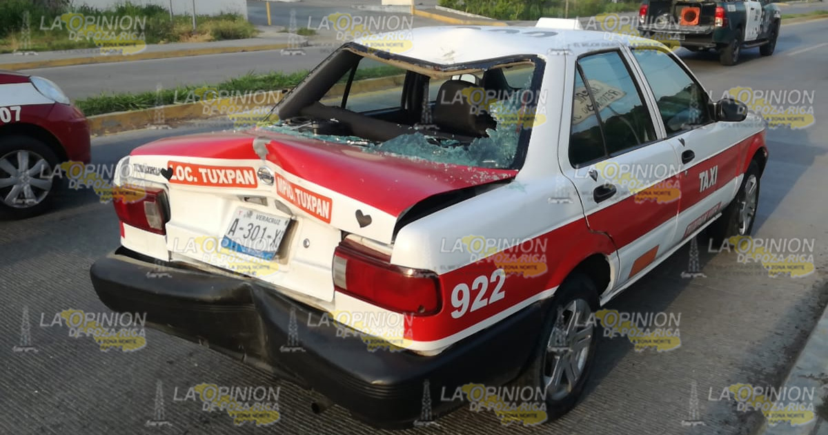Se impacta en un taxi