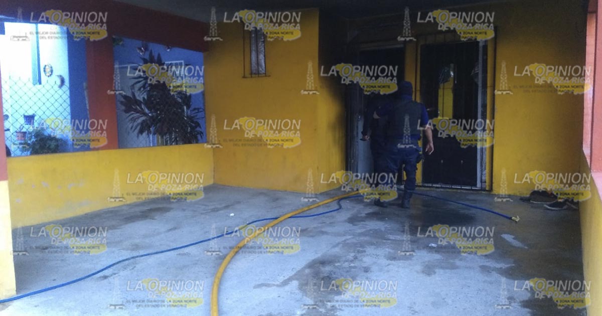 Se incendia vivienda en Martínez de la Torre