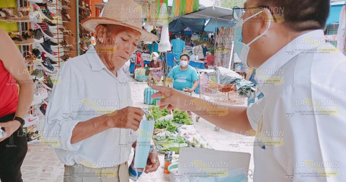 Sensibilizan a la población sobre el uso de cubrebocas
