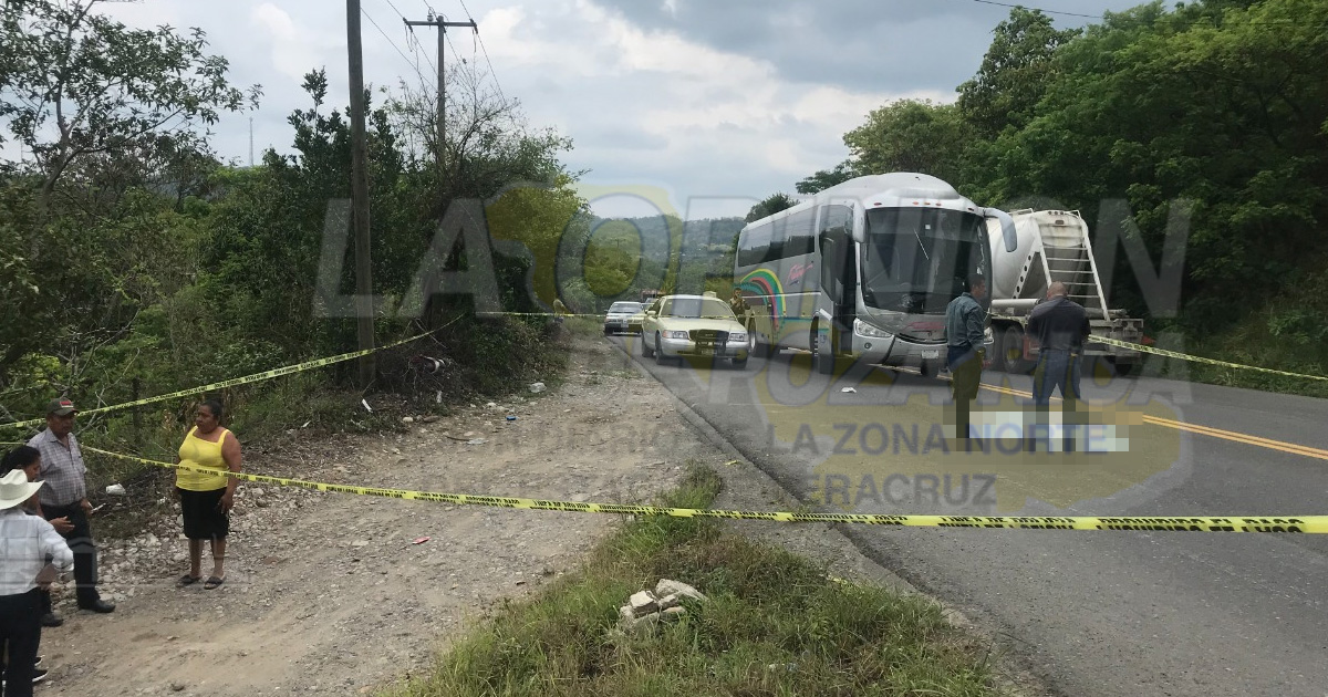 Zona de riesgo, trayecto de la carretera federal por Tihuatlán
