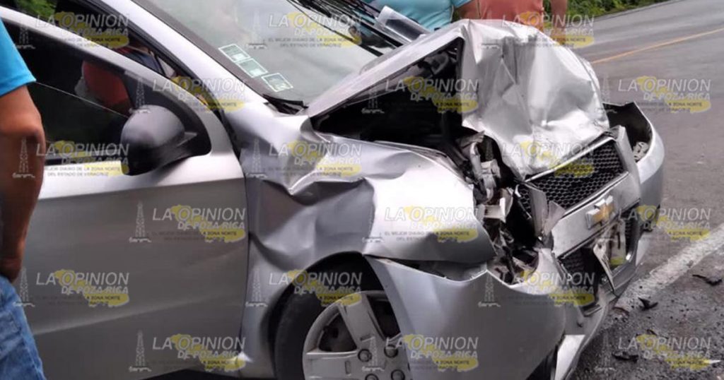 Accidente en la Tuxpan-Tampico deja dos lesionados