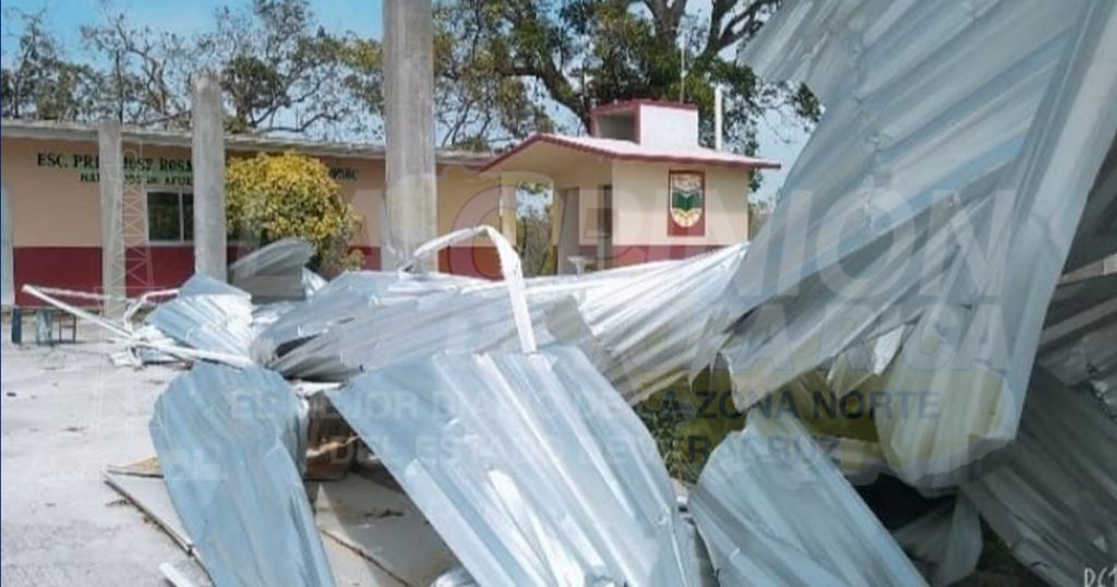 Setenta planteles escolares afectados por Grace, en Cazones