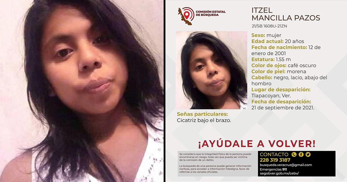 Desaparece Itzel, familiares la buscan en la región