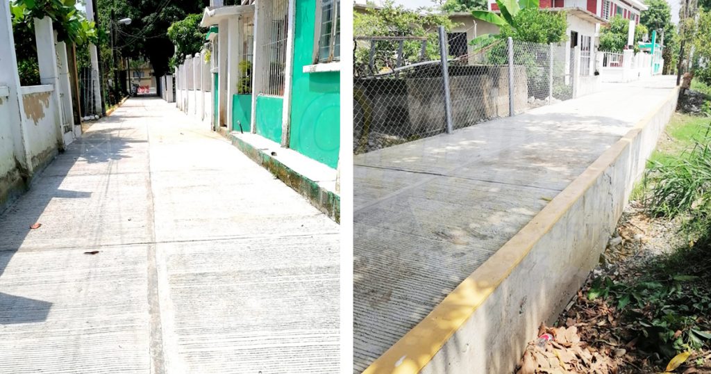 Pavimentan con concreto hidráulico el callejón del deportista