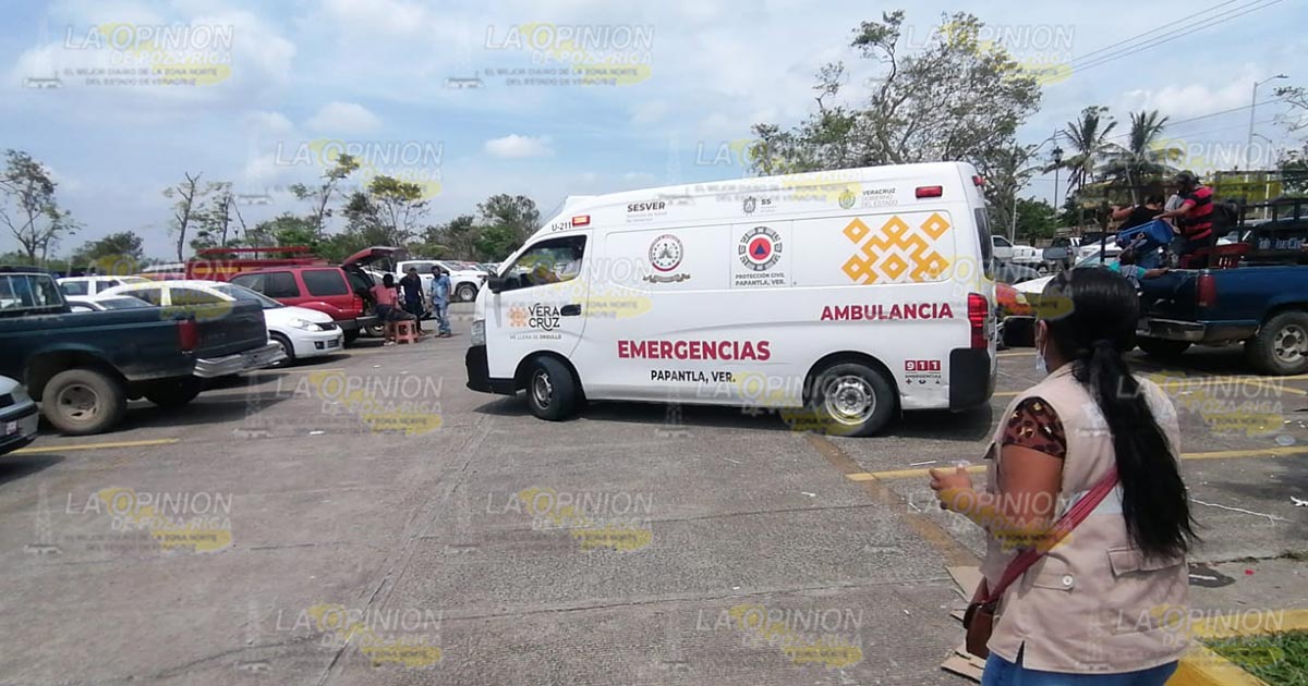 Se le rompió la fuente, mientras esperaba formada