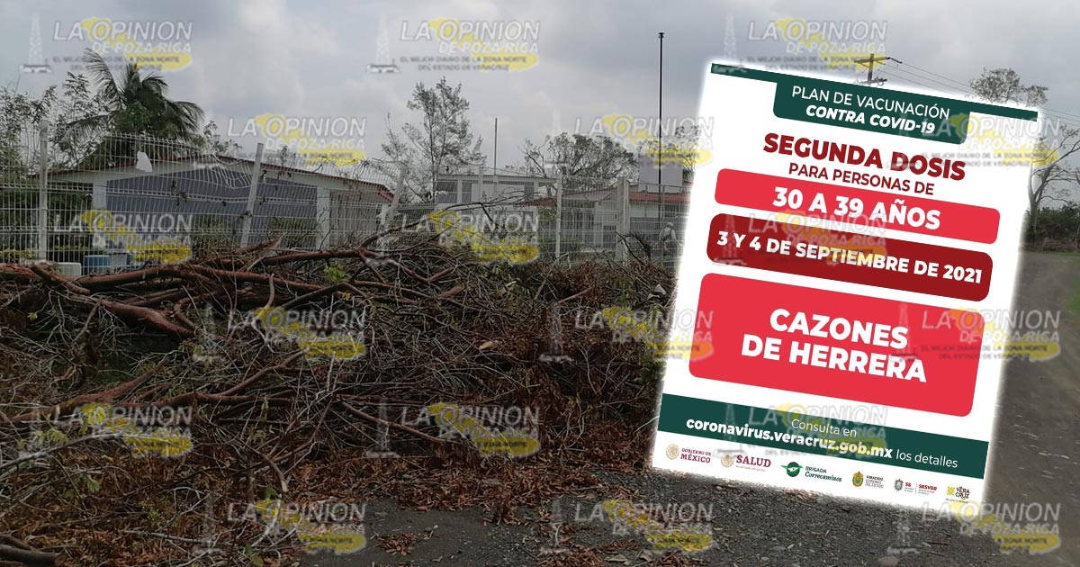 Va 2a dosis contra COVID-19 en Cazones 3 y 4 de septiembre