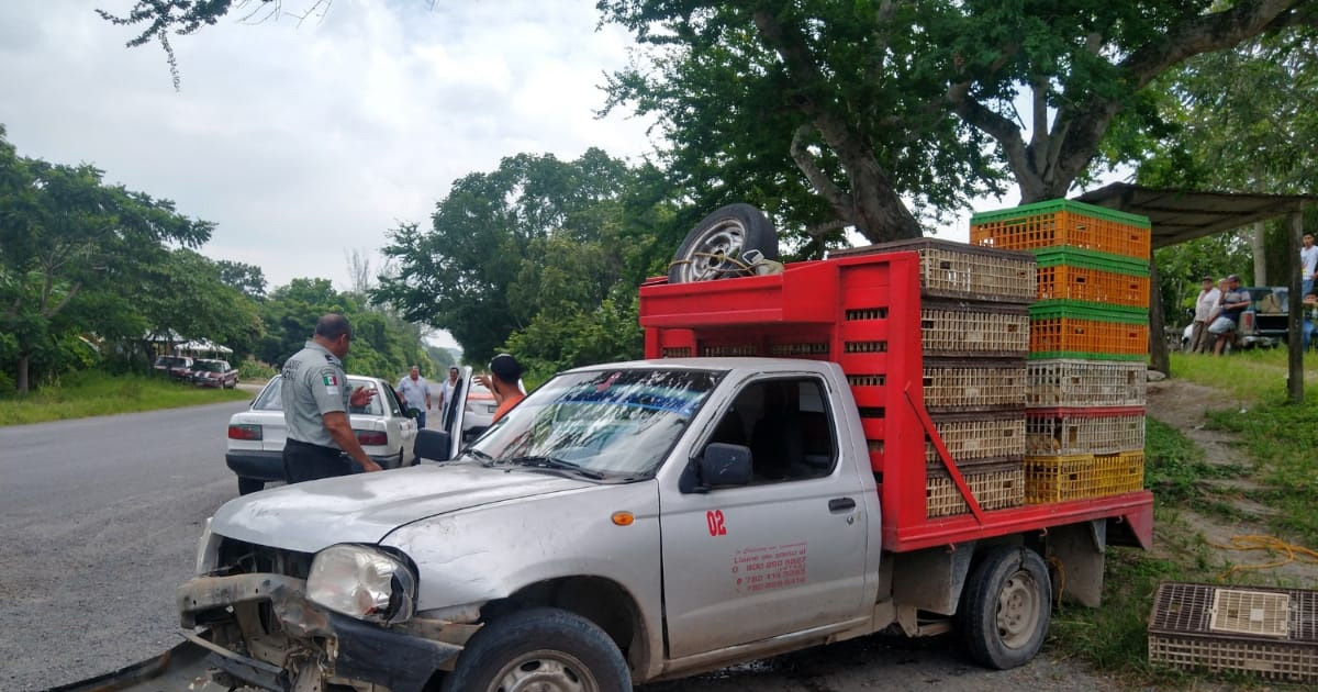 Aparatoso choque arroja solo daños