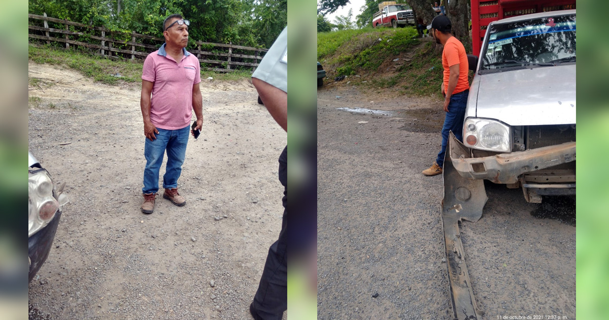 Aparatoso choque arroja solo daños