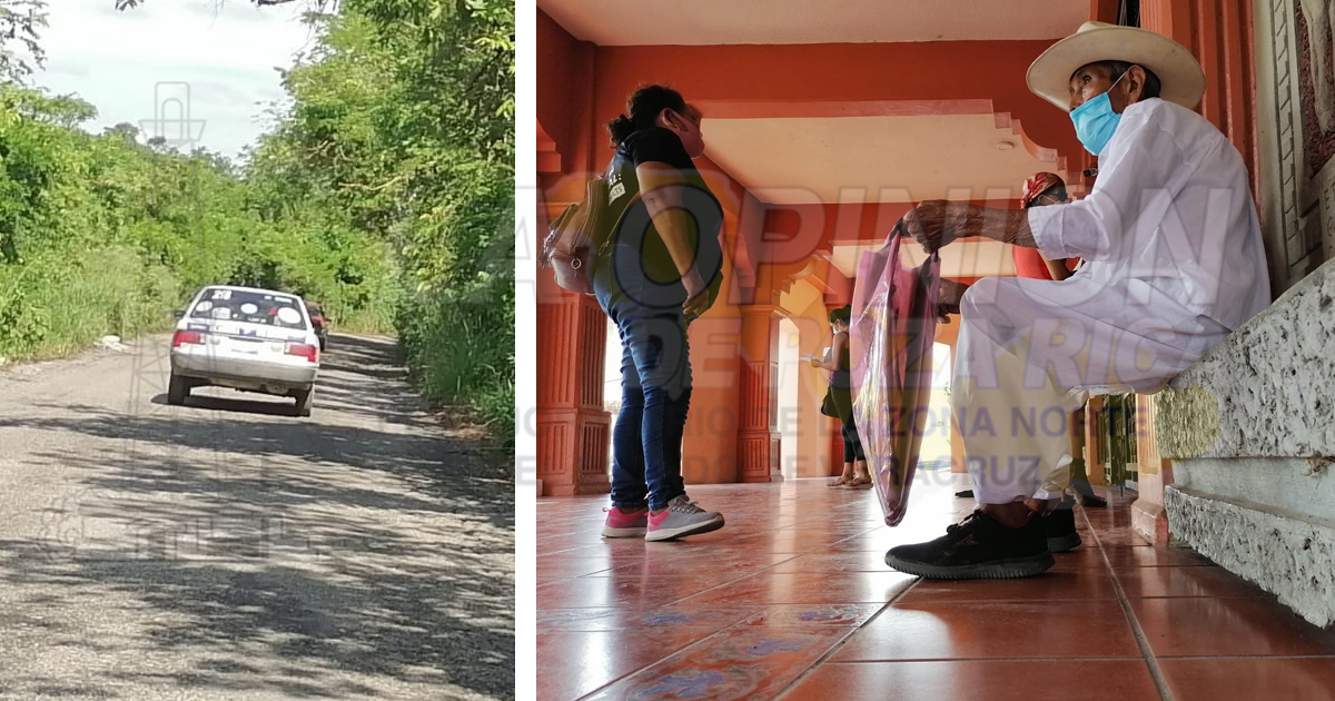 Sin servicio de transporte, comunidades de Coatzintla