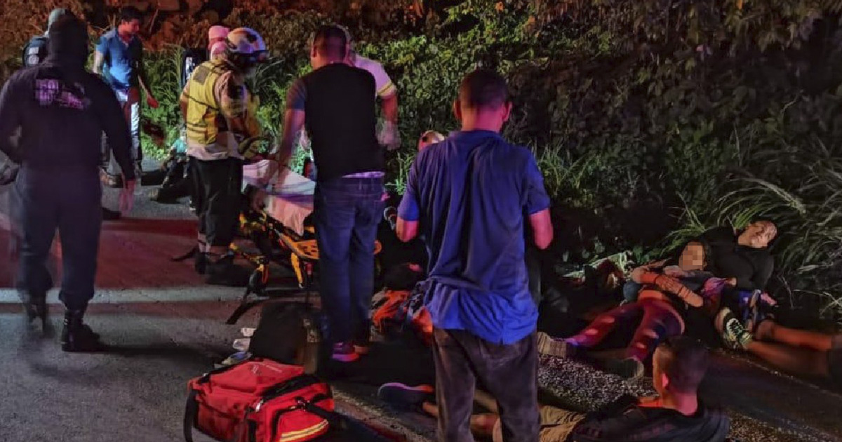 Mueren 4 migrantes tras accidente en Veracruz