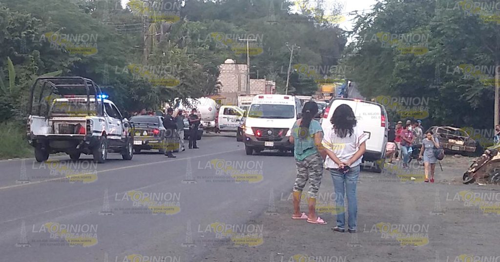 Derrapa joven motociclista en la carretera Tuxpan-Tampico