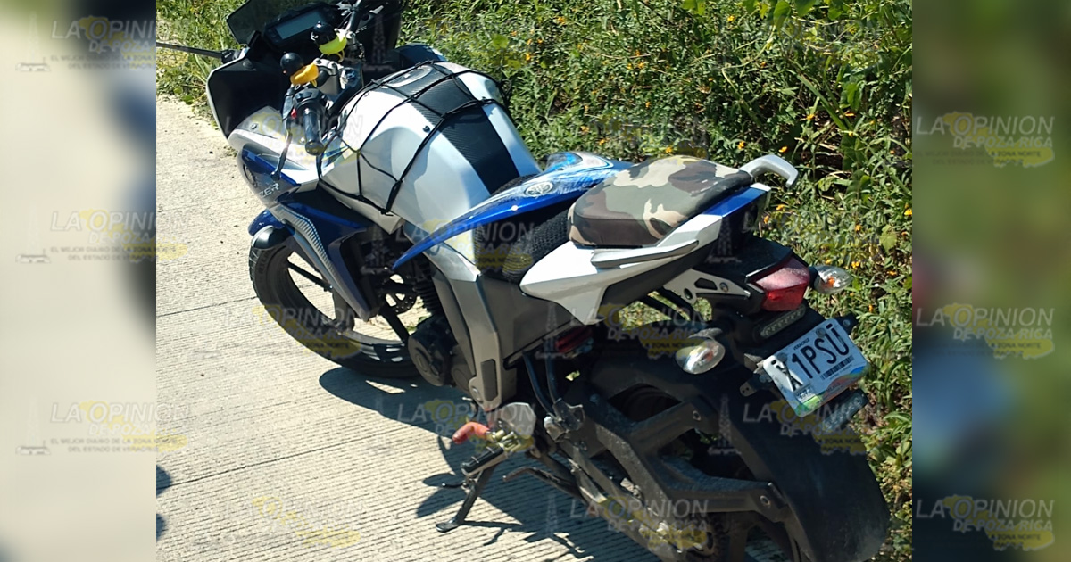 Derrapa su moto en el bulevar Bicentenario