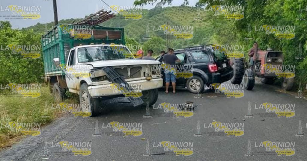 Accidente en carretera La Meza-Teayo