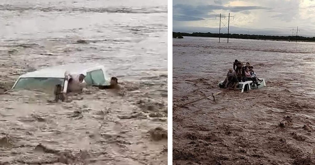 Deslave en autopista Tepic-Mazatlán arrastra a tráiler y una camioneta familiar