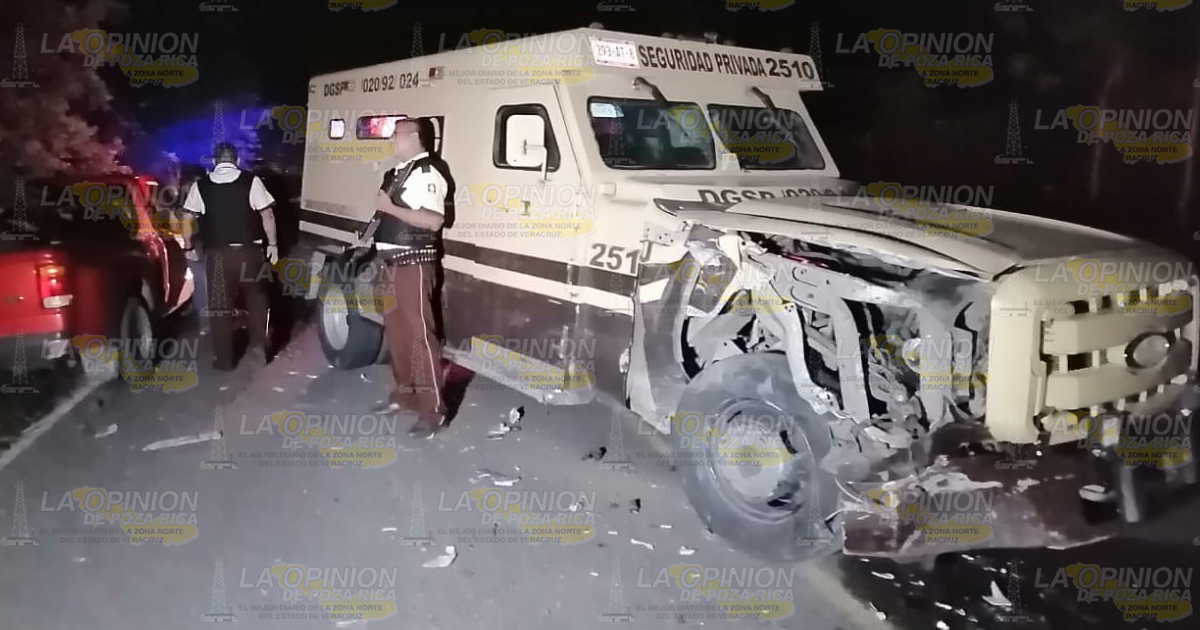 Fuerte encontronazo entre dos unidades