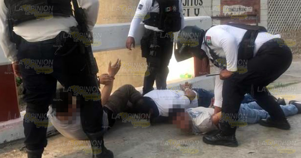 Peliculesca persecución deja tres detenidos