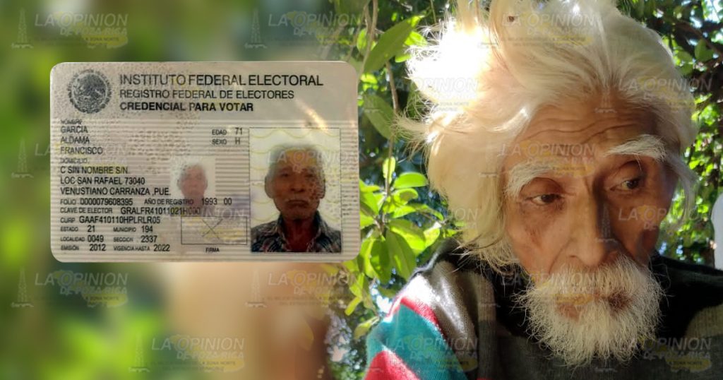 Pide DIF ayuda para encontrar a familiares de abuelito