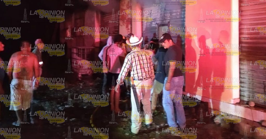 Se incendia vivienda en Álamo; un lesionado