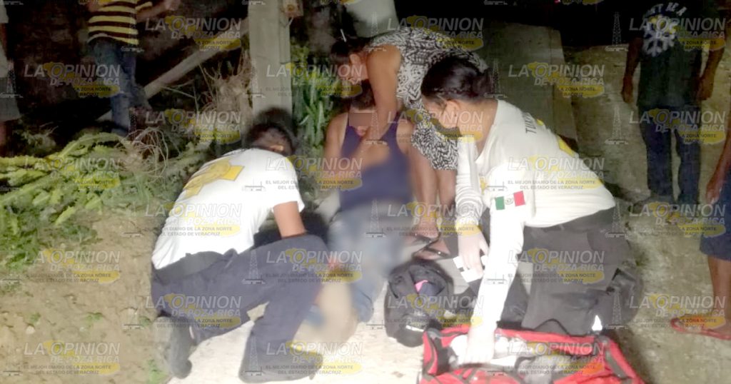 Iba para su casa y termina lesionado