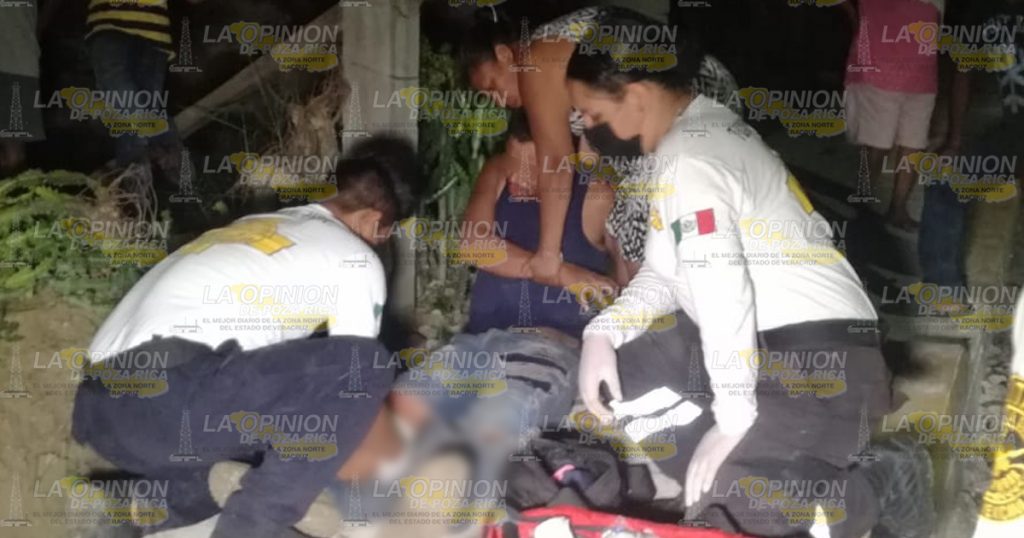 Iba para su casa y termina lesionado