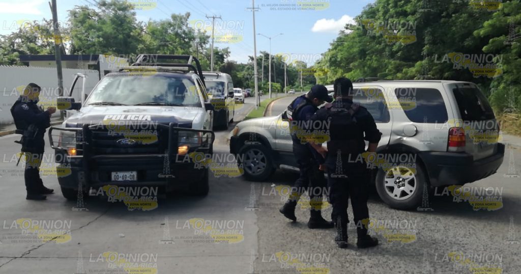 Mujeres heridas en choque con patrulla en la Tuxpan- Tamiahua