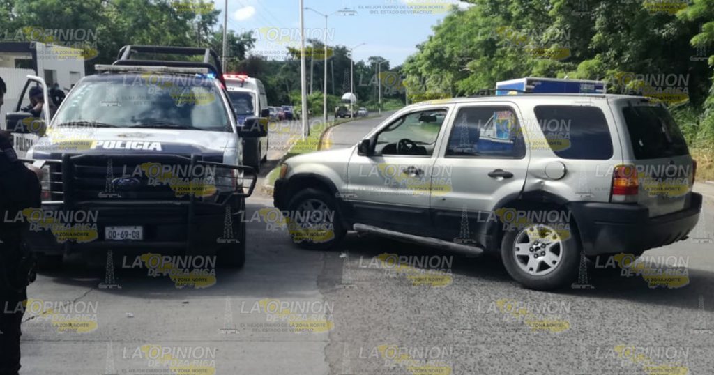 Mujeres heridas en choque con patrulla en la Tuxpan- Tamiahua