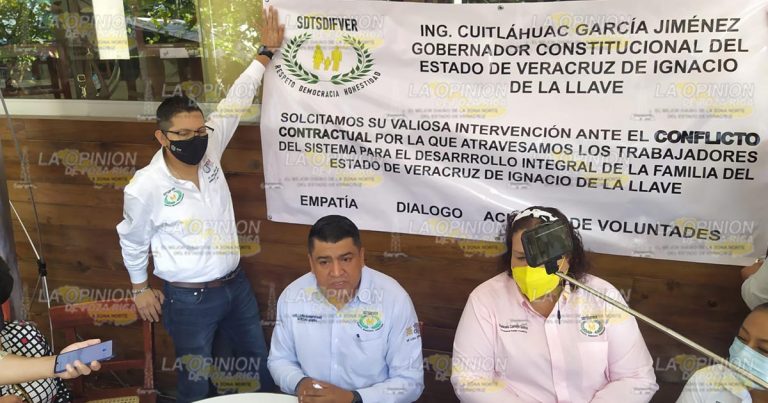 Trabajadores del DIF estatal solicitan intervención del gobernador