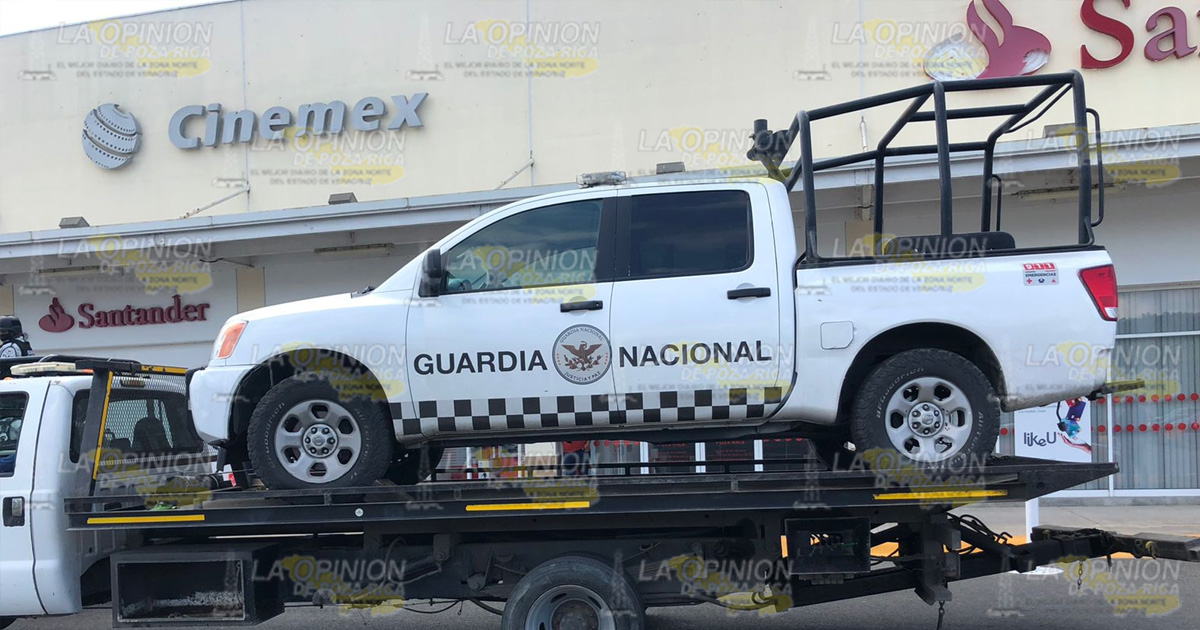 ¡Aseguran patrulla clonada de Guardia Nacional!