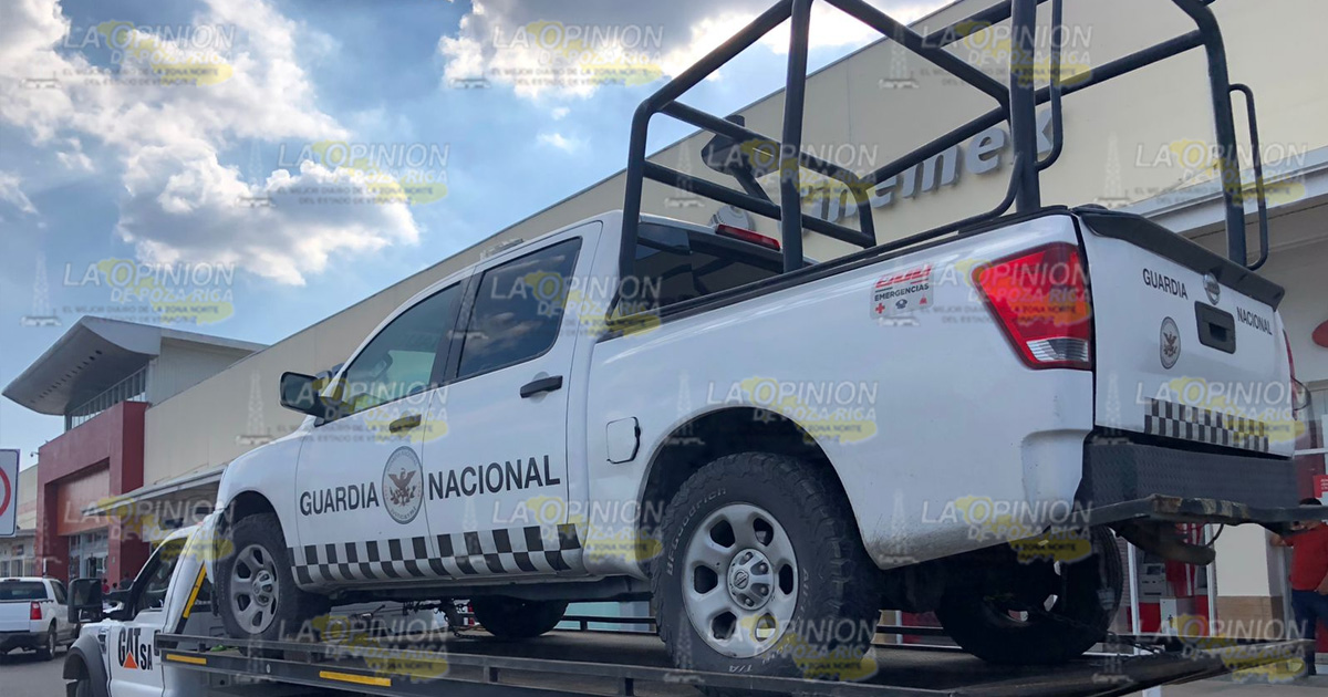 ¡Aseguran patrulla clonada de Guardia Nacional!