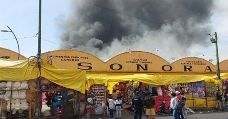 ¡Incendio en el Mercado de Sonora!