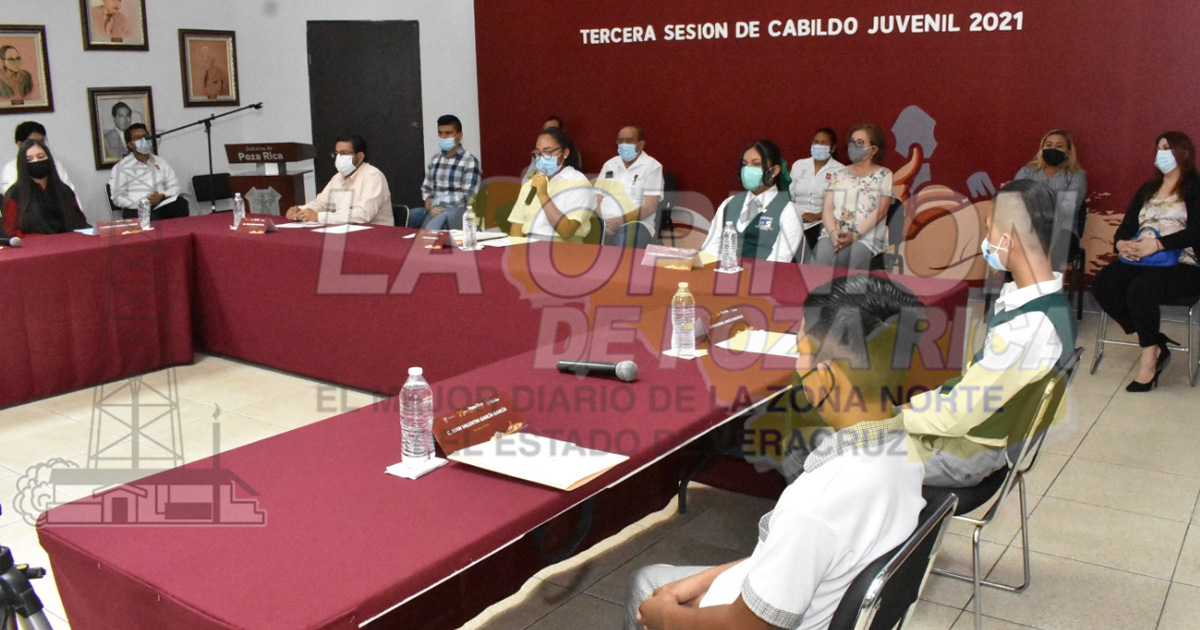 Celebra Gobierno de Poza Rica Tercera Sesión Solemne del Cabildo Juvenil