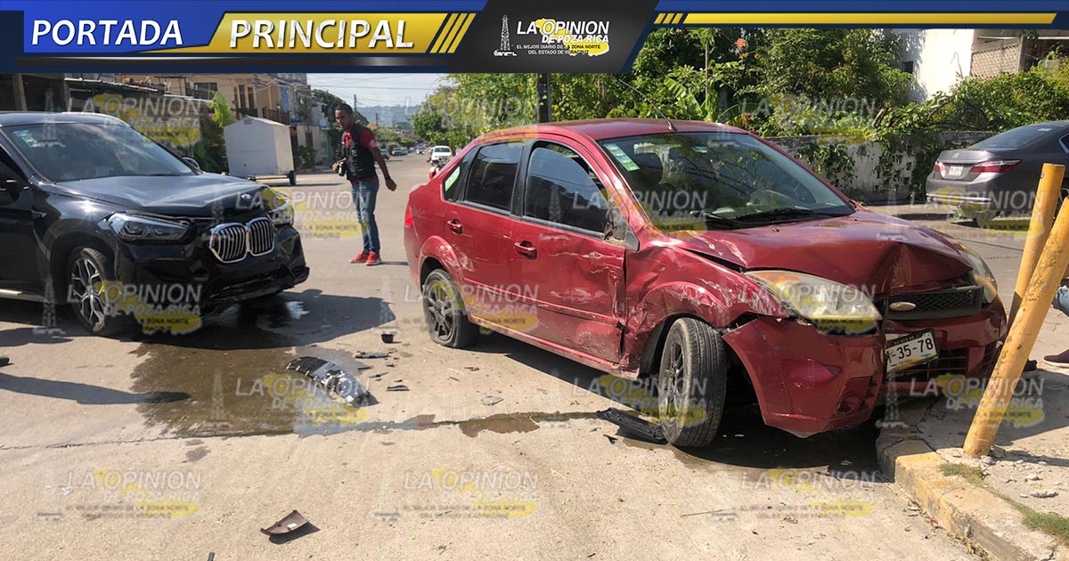 Destroza camioneta BMW