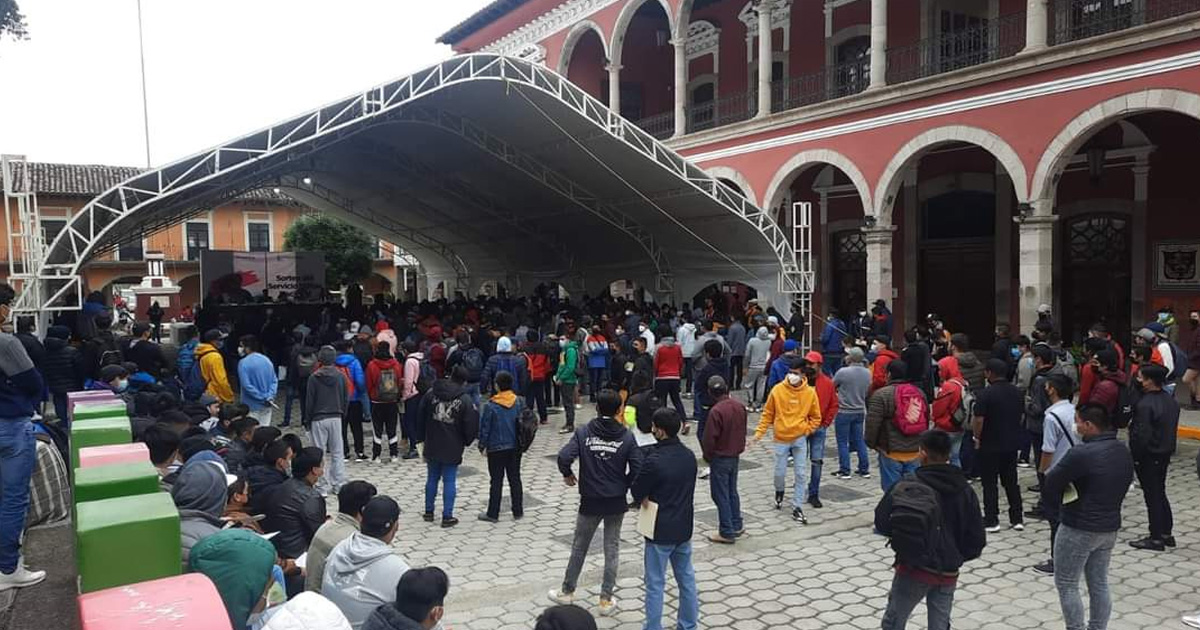 Excelente convocatoria de jóvenes al sorteo militar