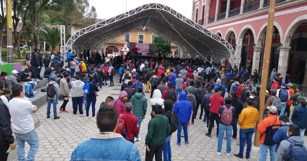 Excelente convocatoria de jóvenes al sorteo militar