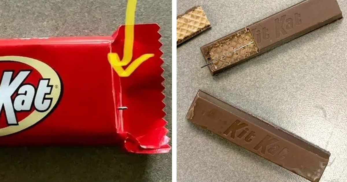 Hallan agujas de coser dentro de chocolates que le dieron a niños en Halloween