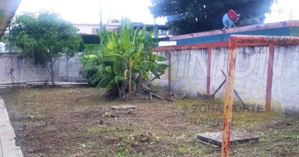 Limpian la escuela Carlos A. Carrillo en Naranjos