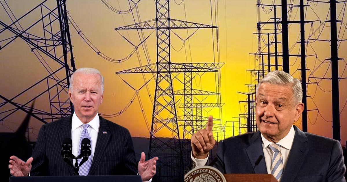 AMLO descarta hablar de reforma eléctrica con Biden