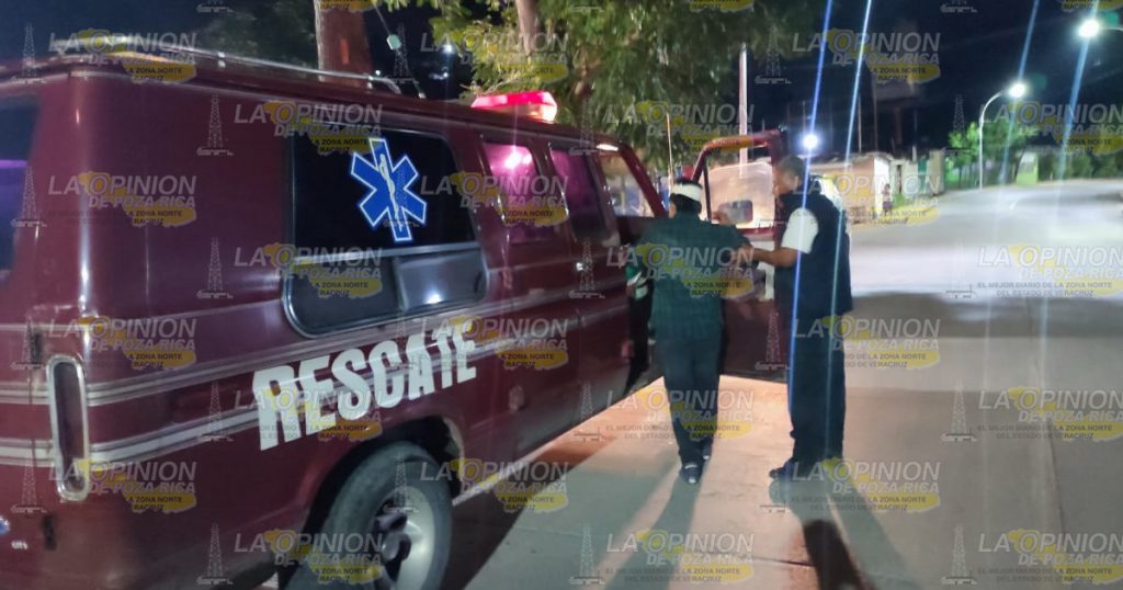 Motociclista se voló el tope y terminó en el hospital