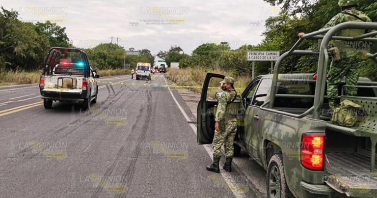 Muere atropellado en la carretera Tuxpan-Tampico