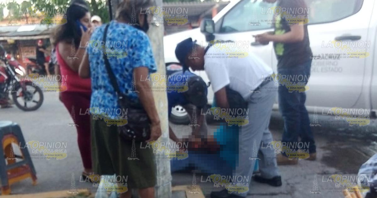 Mujer lesionada al caer de su triciclo