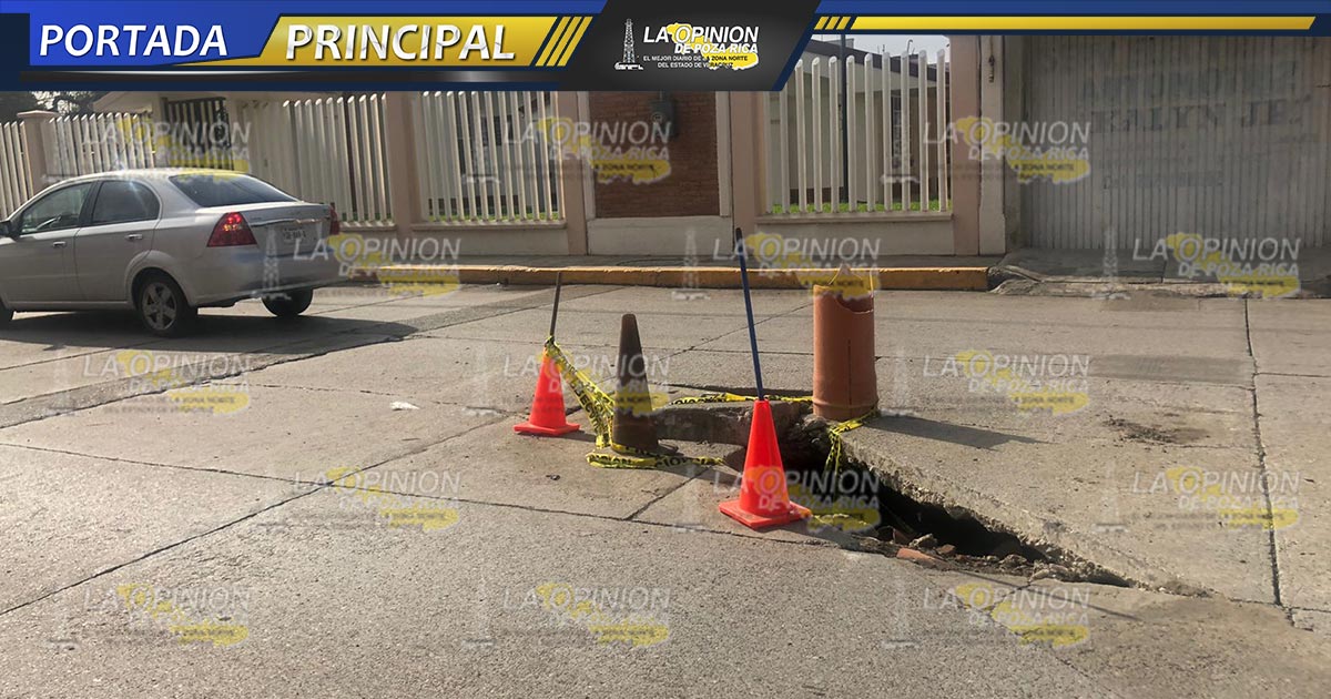 Nuevo socavón en la Camacho Nuevo socavón en la Camacho