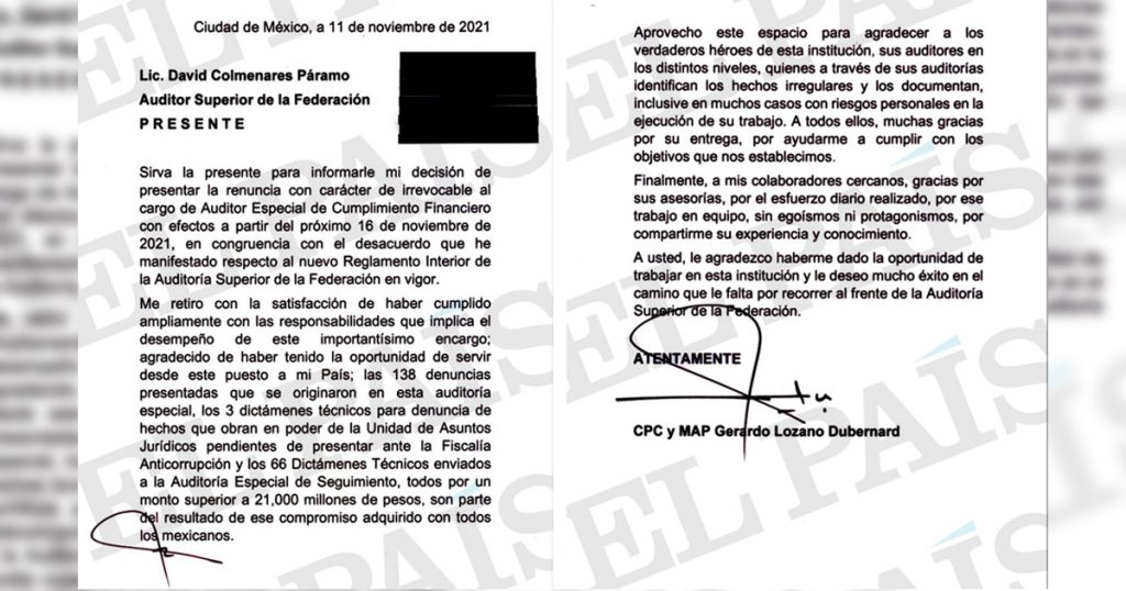 Renuncia Gerardo Lozano a la ASF