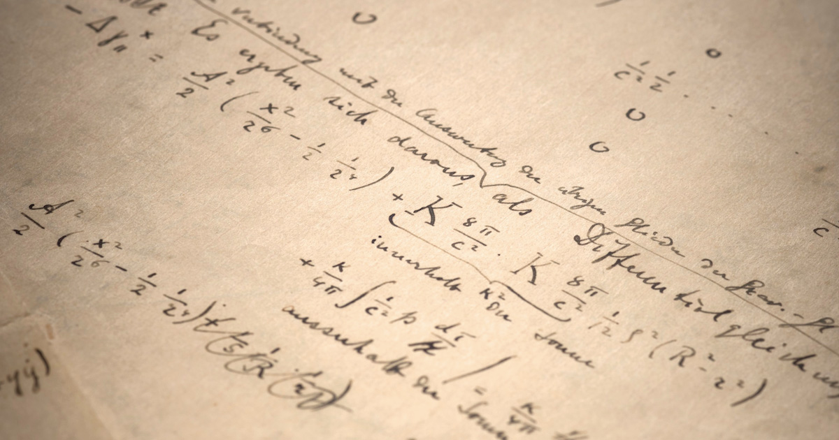 Subastan por más de 13 mdd un borrador de la Teoría de la Relatividad de Einstein