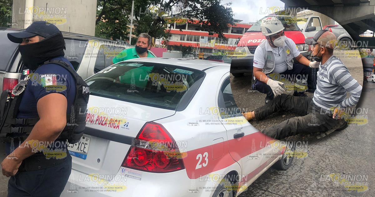 Taxi atropella peatón en zona centro