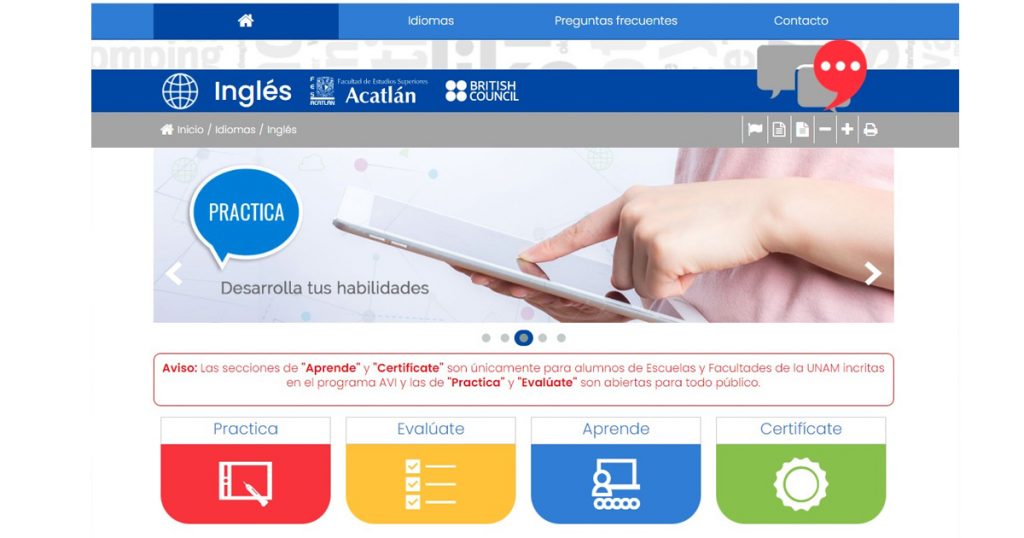 UNAM ofrece curso gratuito en línea para aprender inglés; así puedes tomarlo