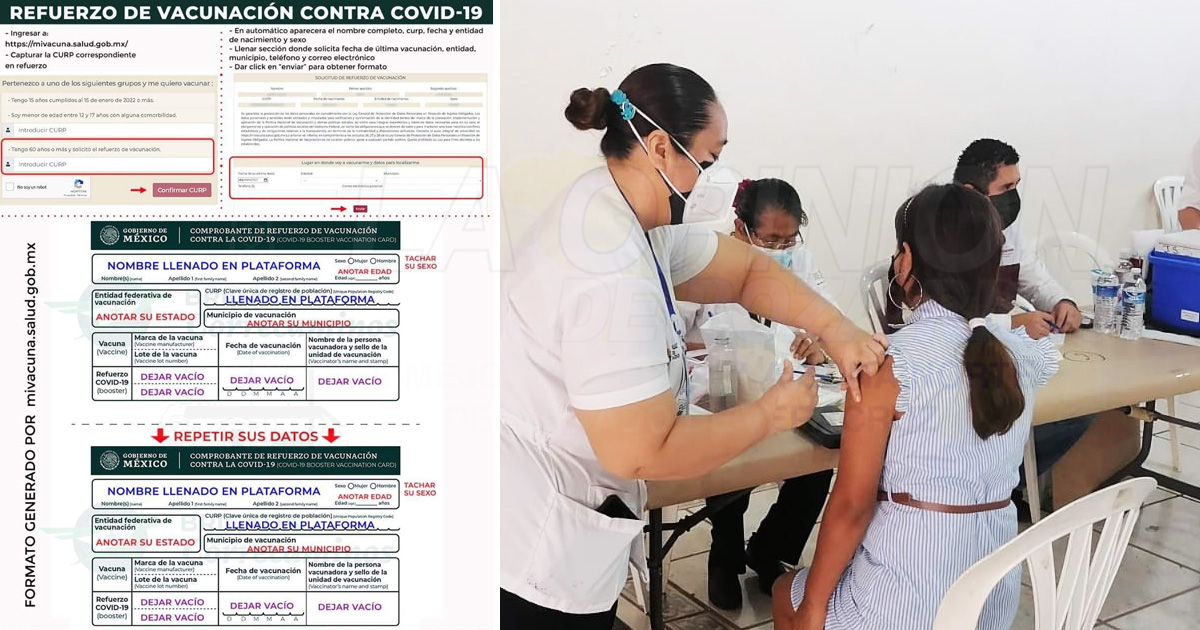 Aplicarán tercera dosis contra Covid-19 a personas de 60 años y más, en Cazones