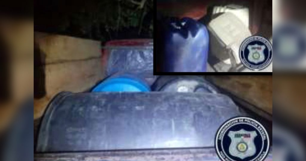 Asegura SSP 630 litros de hidrocarburo en Cazones de Herrera