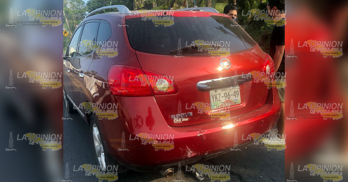 Colisionó contra camioneta